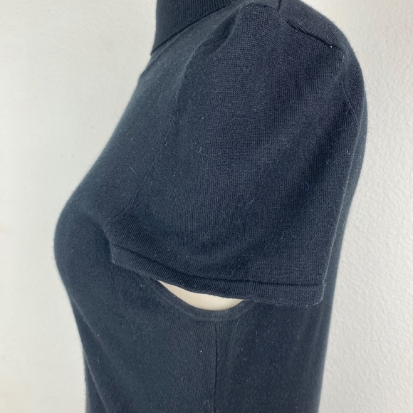 Buffalo by David Bitton Women Black Sequin Rayon Tunic Sweater Cap Sleeve Large - Picture 6 of 9